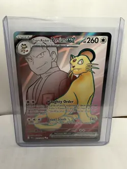 Team Rocket's Persian ex 219/182 Ultra Rare Destined Rivals Pokemon Holo NM - Image 1