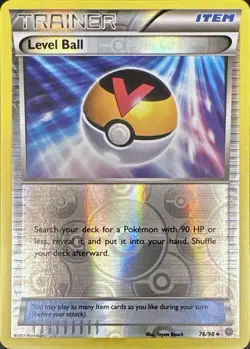 Level Ball 76/98 Uncommon Ancient Origins Pokemon Reverse Holo Lightly Played - Image 1