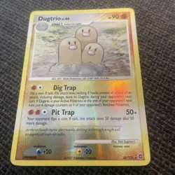 2007 Pokemon, D&P Secret Wonders, #24/132 Dugtrio Lv. 46, Reverse Holo Rare - Image 1