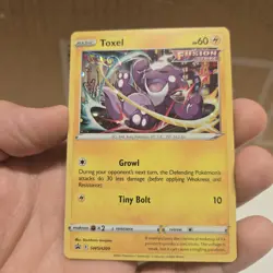 Toxel Pokemon Black Star Promo Holo SWSH209 With HD Swirl - Image 1