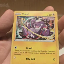 Toxel Pokemon Black Star Promo Holo SWSH209 With HD Swirl - Image 2