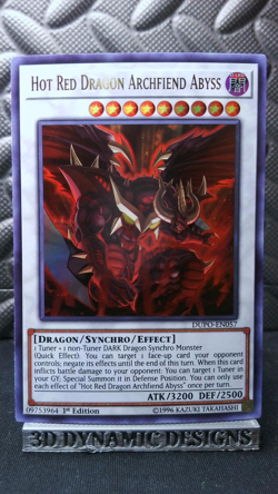 | Yugioh Hot Red Dragon Archfiend Abyss DUPO-EN057 1st Ultra Duel Power NM 🔥 | - Image 1