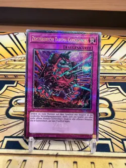 Yugioh Zerstorerische Daruma-Karmakanone RA04-DE103 Quarter Century Secret Rare - Image 1
