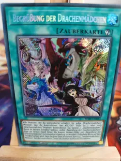 Begrußung der Drachenmadchen MYFI-DE024 Secret Rare DE NM YUGIOH - Image 1
