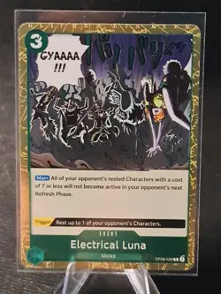 Electrical Luna OP08-036 2024 Two Legends Rare Foil English One Piece PK081A - Image 1