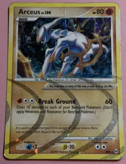 Arceus lv. 100 AR8 - Platinum Arceus Holo Rare - Pokemon Card TCG - HP Damaged - Image 1