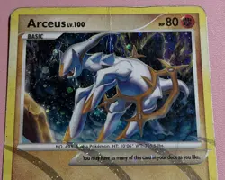 Arceus lv. 100 AR8 - Platinum Arceus Holo Rare - Pokemon Card TCG - HP Damaged - Image 2