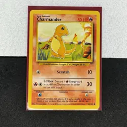 Charmander 46/102 Base Set Pokemon Card WOTC Vintage - Image 1