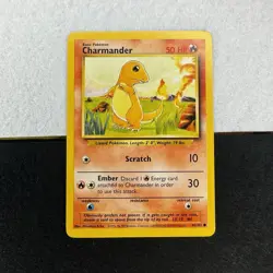 Charmander 46/102 Base Set Pokemon Card WOTC Vintage - Image 2