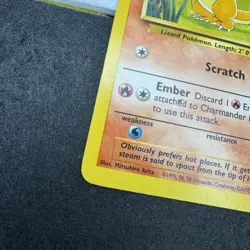 Charmander 46/102 Base Set Pokemon Card WOTC Vintage - Image 3