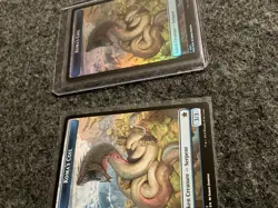 MTG Foundations Scion of the Deep/ Koma's Coil Token 2 Card Lot 1 Foil 1 Non - Image 5