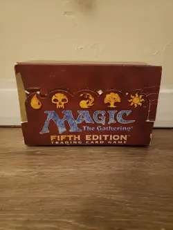 MTG Magic The Gathering 5th Edition Empty Booster Pack Display Box Only Vintage - Image 1