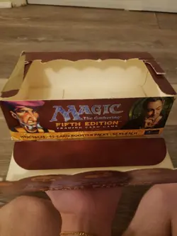 MTG Magic The Gathering 5th Edition Empty Booster Pack Display Box Only Vintage - Image 5