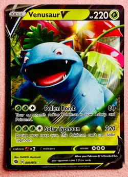 Venusaur V 001/073 | SWSH Champion's Path | 2020 Pokemon TCG Card | NM - Image 1