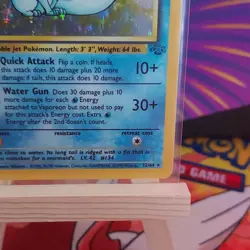 Vaporeon 12/64 Jungle Holo Rare Unlimited Edition 80 HP Pokemon Card 1999 - Image 4