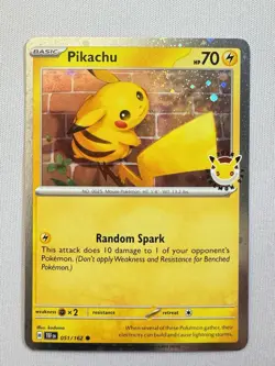 Pikachu (Pokemon Day 2026) 051/162 - Cosmos Holo Pokemon Promo NM - Image 1