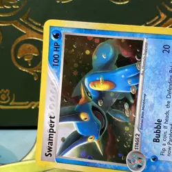 Pokemon TCG Swampert 5/17 Pop Series 1 Holo SWIRL 2004 HP - Image 4
