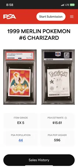 Charizard 1999 Merlin Pokemon - Image 2