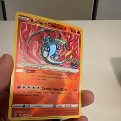 Pokemon Radiant Charizard 011/078 Pokemon GO Radiant Rare Holo 160 HP - Image 2