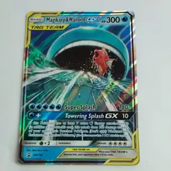 Pokemon Magikarp & Wailord GX SM166 Tag Team Black Star Promo Near Mint - Image 1