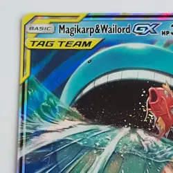 Pokemon Magikarp & Wailord GX SM166 Tag Team Black Star Promo Near Mint - Image 4