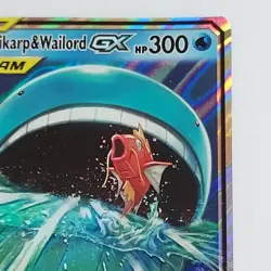Pokemon Magikarp & Wailord GX SM166 Tag Team Black Star Promo Near Mint - Image 5
