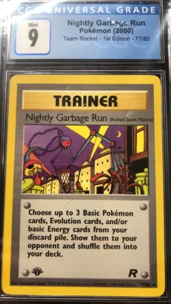 Nightly Garbage Run 2000 Team Rocket 1st Edition Pokemon - Image 1