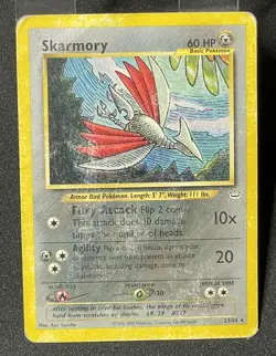 Skarmory 23/64 Neo Revelation Regular Pokemon 2001 Non Holo - Image 1