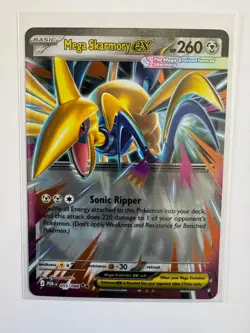 MEGA SKARMORY EX 055/088 PERFECT ORDER POKEMON HOLO NM/M 5BAN GRAPHICS - Image 1
