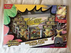 Pokemon TCG Ascended Heroes Premium Poster Collection Mega Lucario Sealed - Image 1