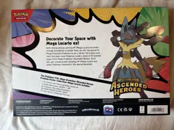Pokemon TCG Ascended Heroes Premium Poster Collection Mega Lucario Sealed - Image 2