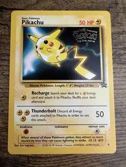 Pokemon TCG Pikachu Wizards Black Star Promos Regular Rare - Image 1