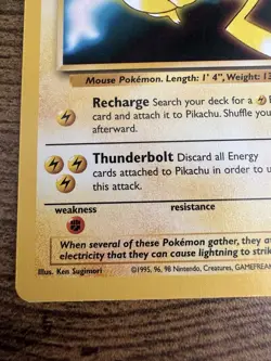 Pokemon TCG Pikachu Wizards Black Star Promos Regular Rare - Image 3