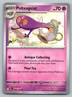 Pokemon TCG SV03: Obsidian Flames Polteageist 098/197 - Image 1