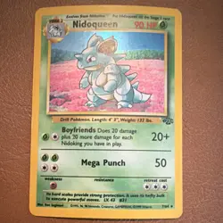 Pokemon Nidoqueen Jungle Holo Rare 7/64 90 HP Wizards English 1999 - Image 1
