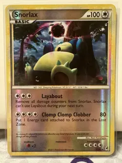 Pokemon TCG Snorlax 33/95 Call of Legends Reverse Holo 2011 - Image 1