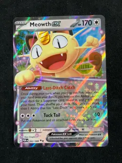 Pokemon TCG - Meowth Ex 062/088 Holo - Perfect Order NM - Image 1