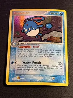 Azumarill 1/109 Pokemon Team Rocket Returns Reverse Holo Foil STAMPED Card LP - Image 1