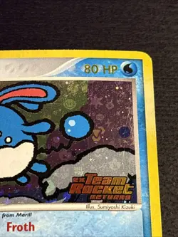 Azumarill 1/109 Pokemon Team Rocket Returns Reverse Holo Foil STAMPED Card LP - Image 3