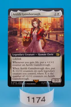 MTG Aerith Gainsborough (Extended Art) Final Fantasy Regular #423 - Image 1