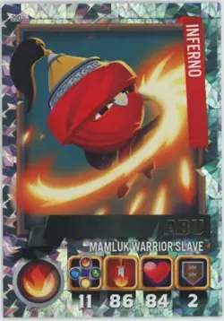 2015 Topps World of Warriors Trading Card Game Abu Foil Cracked Ice #200 - Image 1