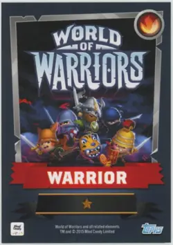 2015 Topps World of Warriors Trading Card Game Abu Foil Cracked Ice #200 - Image 2