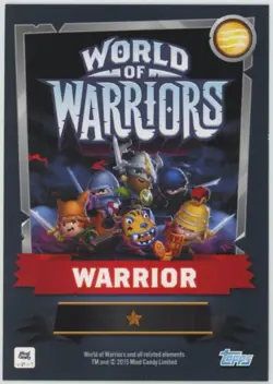 2015 Topps World of Warriors Trading Card Game Sakuma Foil Cracked Ice #201 - Image 2
