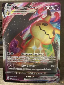 Pokemon Mimikyu VMAX Holo Ultra Rare TCG Card Brilliant Stars 069/172 - Image 1