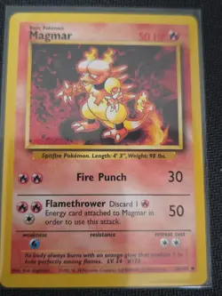 Pokemon Card Magmar 36/102 Base Set - Image 1