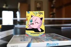 Topps Pokemon Series 2 Sticker Card #39 Jigglypuff 6 of 10 Non-holo Blue Label - Image 1