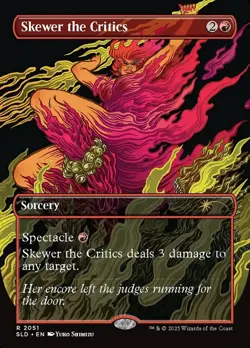 [1x] Skewer the Critics (2051) - Foil Near Mint, English Secret Lair MTG Magic - Image 1