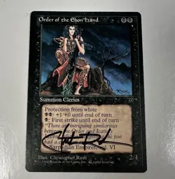 Order Of The Ebon Hand SIGNED By Chris Rush Magic the Gathering - Image 1