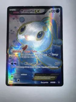 Pokemon XY Breakpoint Manaphy EX 116/122 Full Art Ultra Rare HP Condition - Image 1