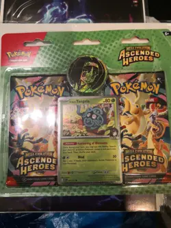 Pokemon TCG Ascended Heroes Two Pack Blister Erika Tangela Brand New - Image 1